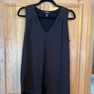 White House Black Market Size Medium Drape Tunic Black